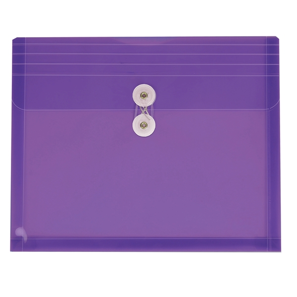12" x 9 5/8" x 1 1/8" translucent polypropylene document envelope... from ASI 52541 Epoly Corp