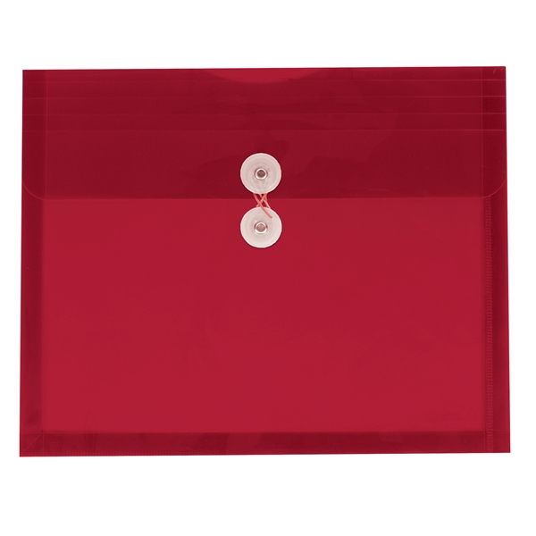12" x 9 5/8" x 1 1/8" translucent polypropylene document envelope... from ASI 52541 Epoly Corp
