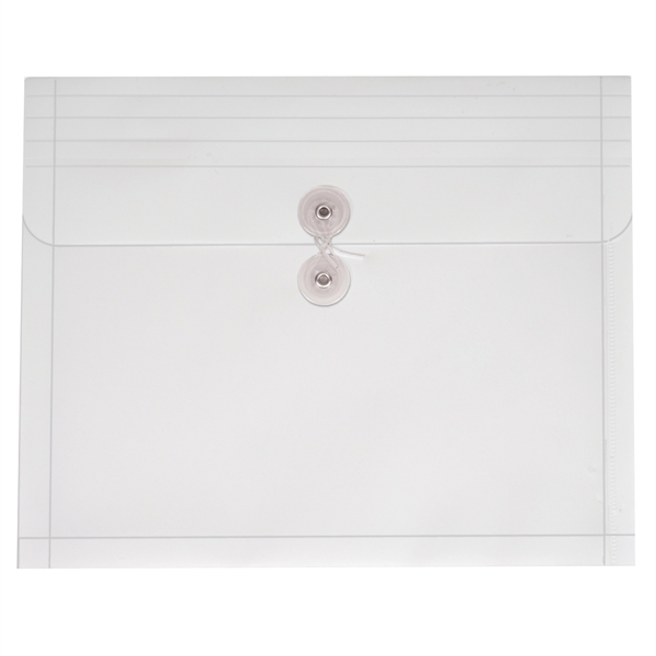 12" x 9 5/8" x 1 1/8" translucent polypropylene document envelope... from ASI 52541 Epoly Corp