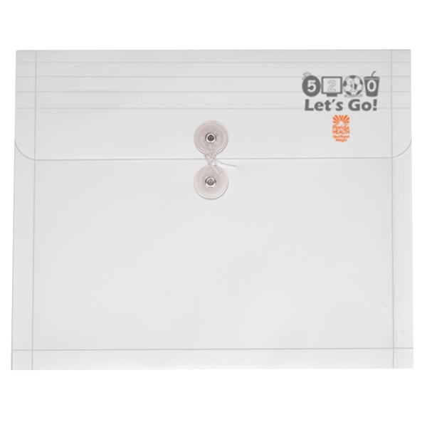 12" x 9 5/8" x 1 1/8" translucent polypropylene document envelope... from ASI 52541 Epoly Corp