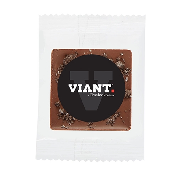 1.625" L x 1.65" W chocolate squares with crushed Oreos® and... from ASI 71685 Midnite Snax®
