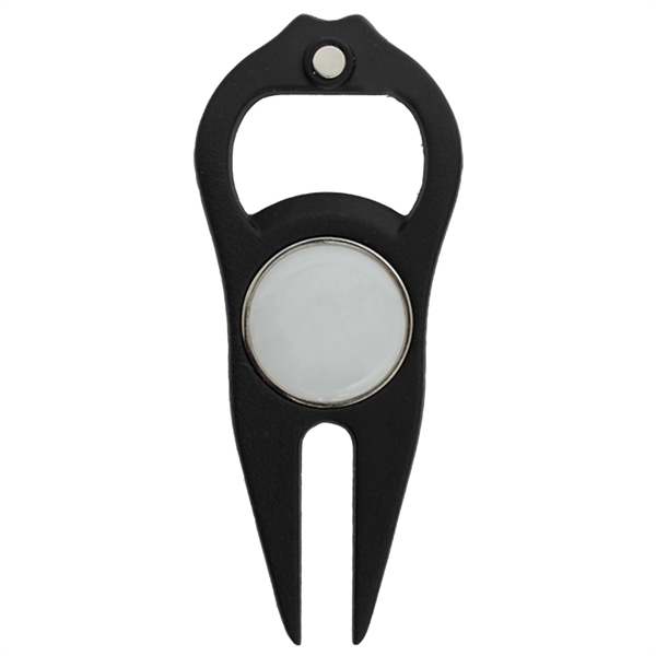 6-in-1 golf divot tool featuring a magnetic golf ball marker, bottle/can... from ASI 38120 Ball Pro / Diversified Quality Kitchenware