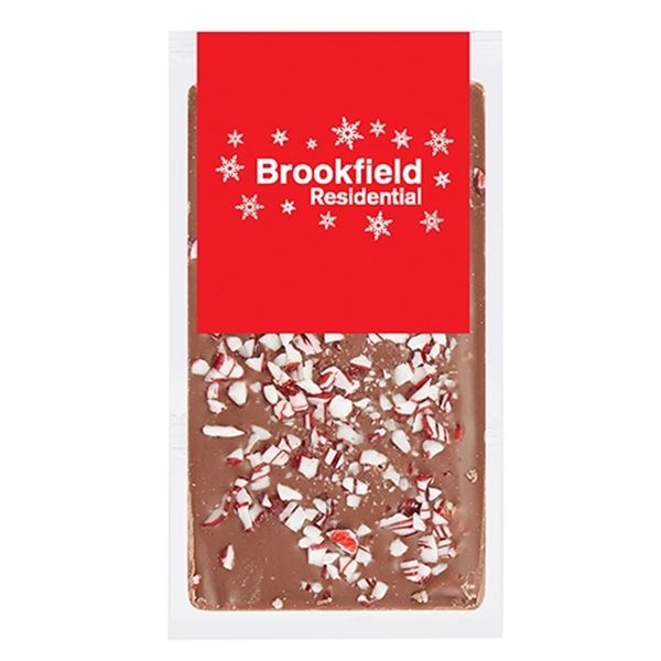 1 oz. Belgian chocolate bar topped crushed peppermint; includes 4-color process... from ASI 71685 Midnite Snax®