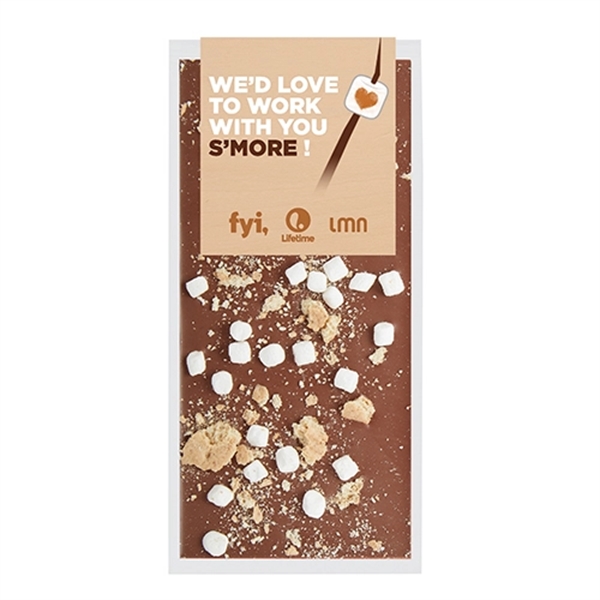 3.5 oz. Belgian chocolate bar topped with crushed graham crackers and... from ASI 71685 Midnite Snax®