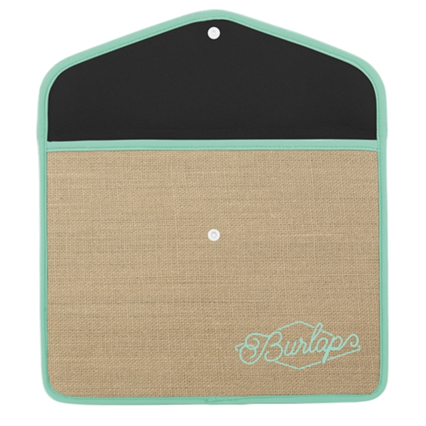 Burlap neoprene snapfolio sleeve for tablet with snap closure. Comes in... from ASI 74710 Numo / NUMO