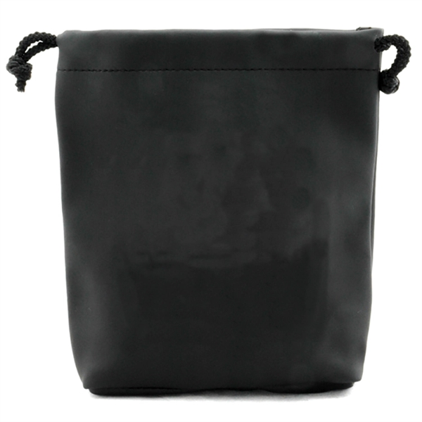 7" x 8" black golfer's pouch made of synthetic leather material... from ASI 38120 Ball Pro / Diversified Quality Kitchenware