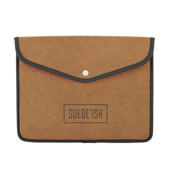 Suede-ish neoprene snapfolio sleeve for tablet with snap closure. Comes in... from ASI 74710 Numo / NUMO