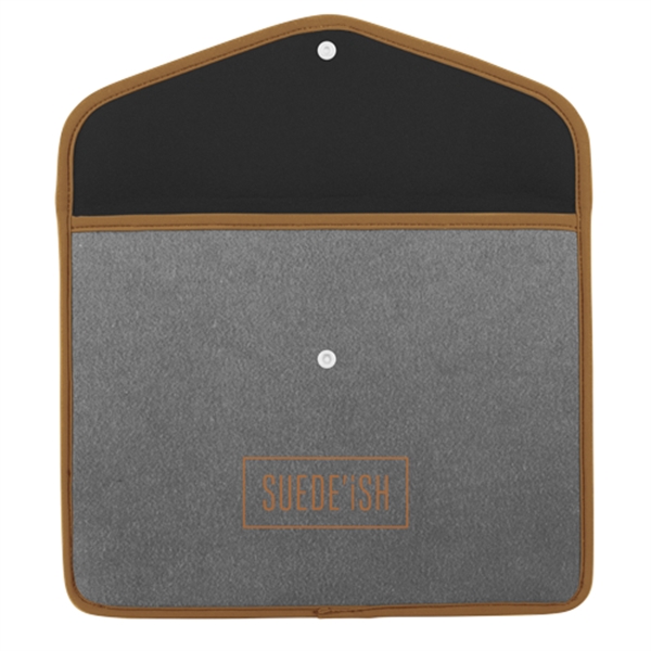 Suede-ish neoprene snapfolio sleeve for tablet with snap closure. Comes in... from ASI 74710 Numo / NUMO