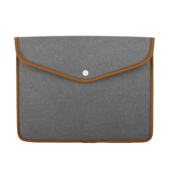 Suede-ish neoprene snapfolio sleeve for tablet with snap closure. Comes in... from ASI 74710 Numo / NUMO