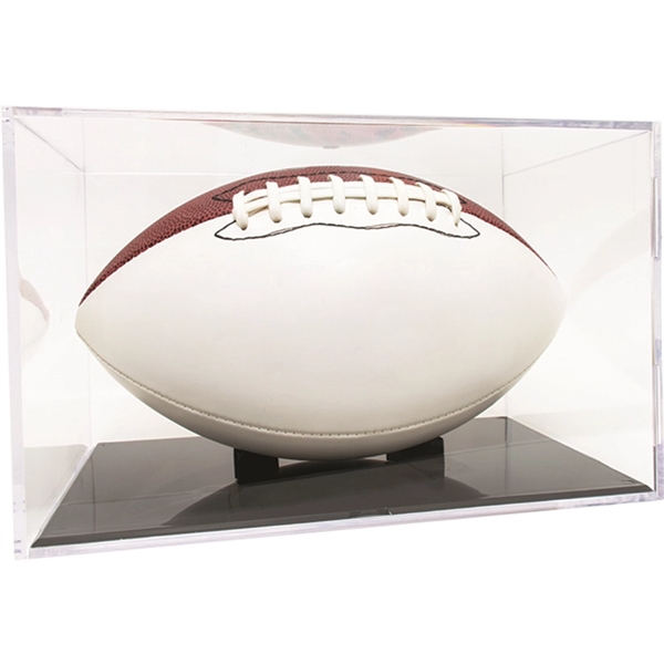 Display cube for your favorite football that can be imprinted.... from ASI 38120 Ball Pro / Diversified Quality Kitchenware