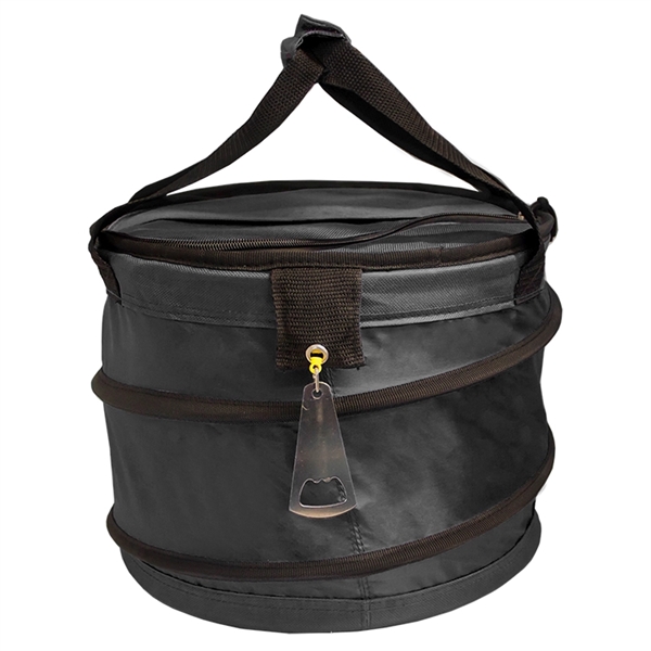 Collapsible Cooler w/Carrying Handles, Metal Bottle Opener on retractable cord... from ASI 30112 ACE Products