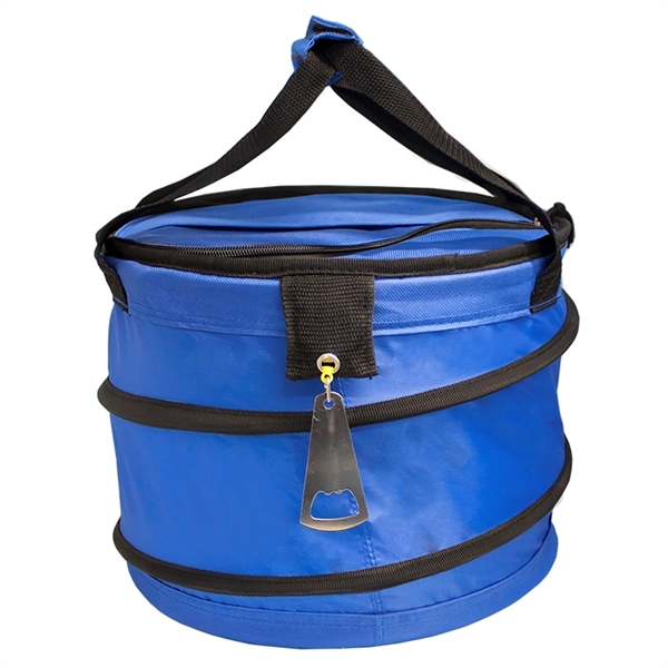 Collapsible Cooler w/Carrying Handles, Metal Bottle Opener on retractable cord... from ASI 30112 ACE Products