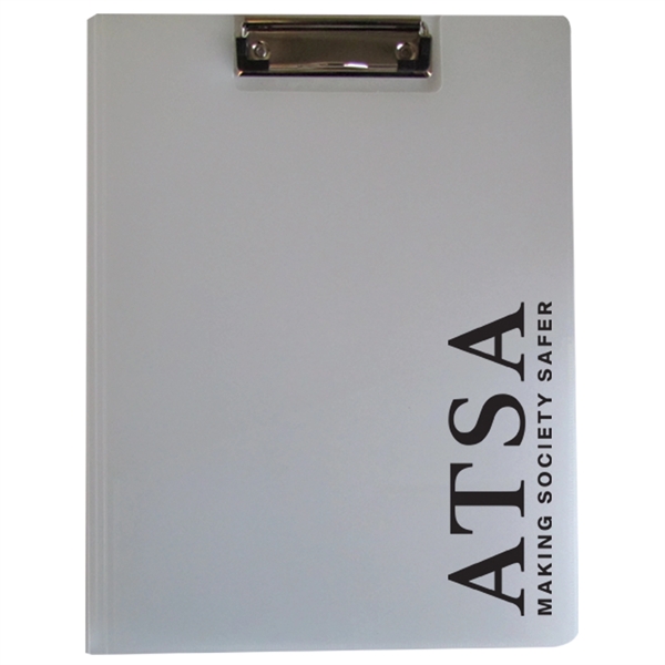 9 5/8" x 12 1/5" x 1/2"polypropylene folder with inside front... from ASI 52541 Epoly Corp
