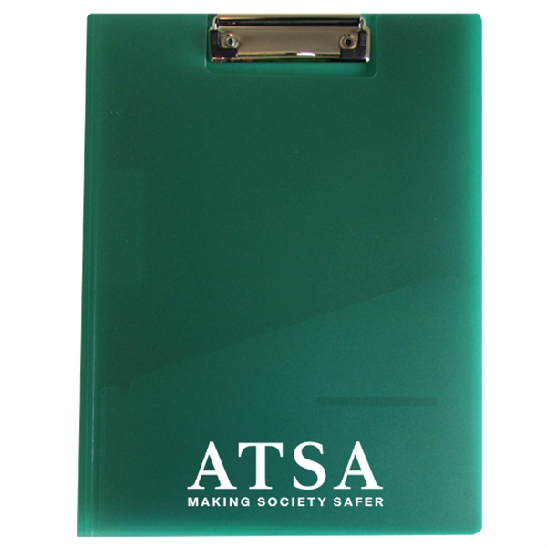 9 5/8" x 12 1/5" x 1/2"polypropylene folder with inside front... from ASI 52541 Epoly Corp