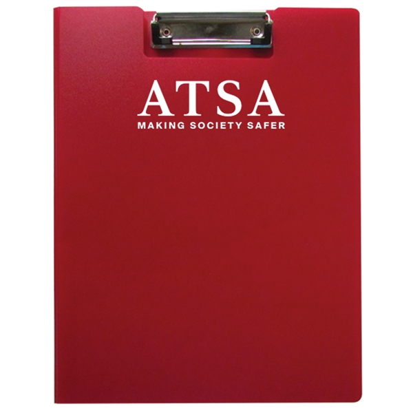 9 5/8" x 12 1/5" x 1/2"polypropylene folder with inside front... from ASI 52541 Epoly Corp