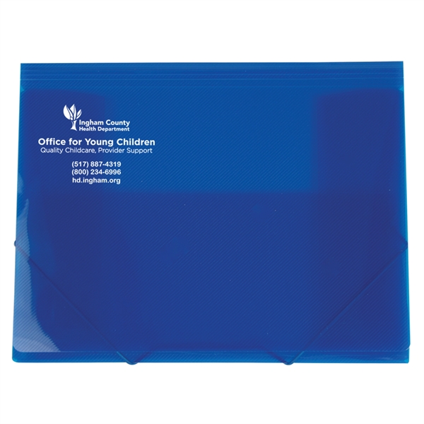 12 3/8" x 9 7/8" x 3/8".expandable translucent case with elastic... from ASI 52541 Epoly Corp