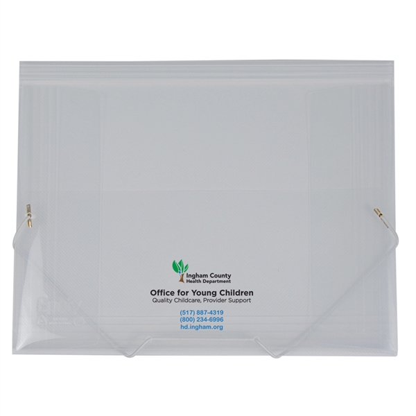 12 3/8" x 9 7/8" x 3/8".expandable translucent case with elastic... from ASI 52541 Epoly Corp