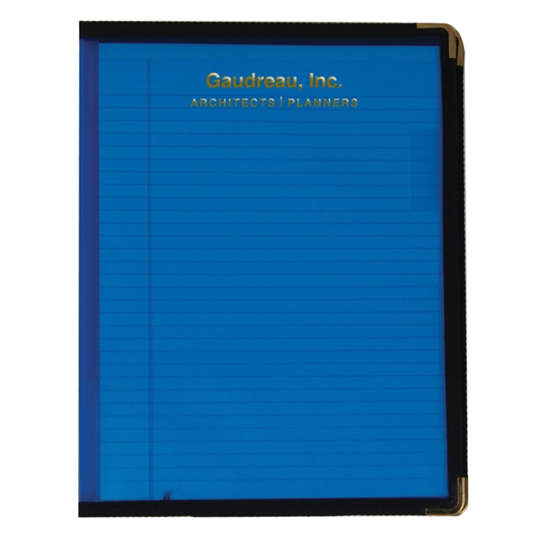 9 3/8" x 12 1/8" x 1/4"refillable pad folio with a... from ASI 52541 Epoly Corp
