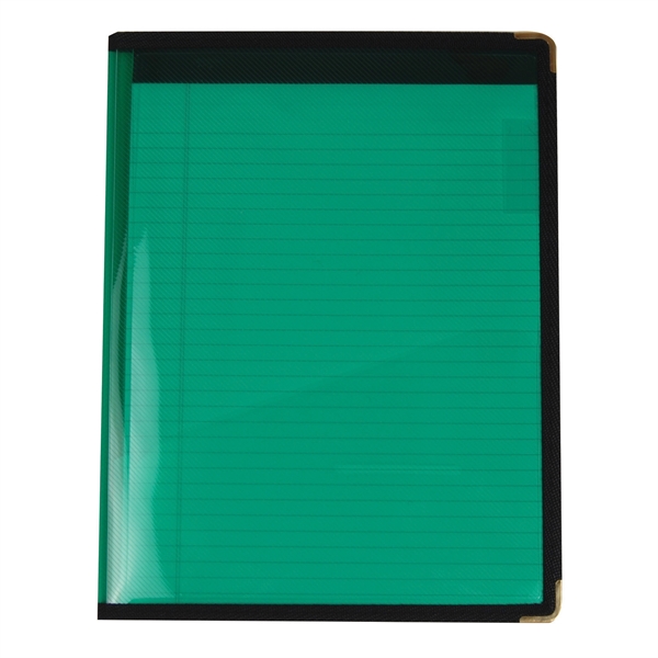 9 3/8" x 12 1/8" x 1/4"refillable pad folio with a... from ASI 52541 Epoly Corp