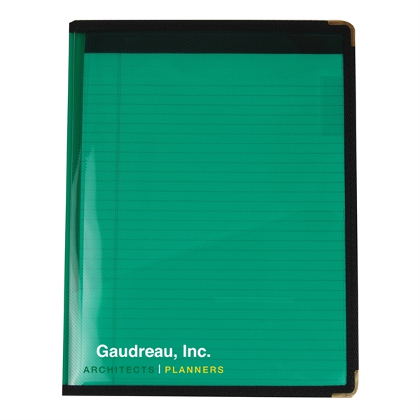 9 3/8" x 12 1/8" x 1/4"refillable pad folio with a... from ASI 52541 Epoly Corp