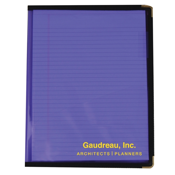 9 3/8" x 12 1/8" x 1/4"refillable pad folio with a... from ASI 52541 Epoly Corp
