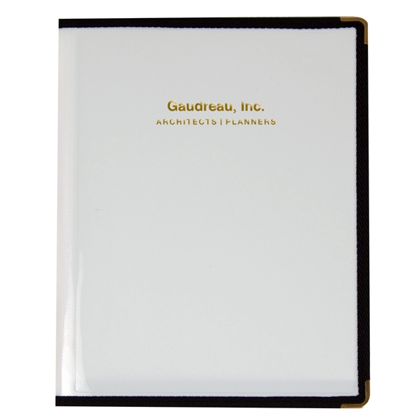 9 3/8" x 12 1/8" x 1/4"refillable pad folio with a... from ASI 52541 Epoly Corp