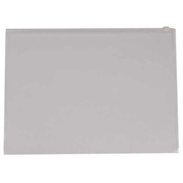 12 3/4" x 9 1/2" ribbed translucent polypropylene zip envelope with... from ASI 52541 Epoly Corp