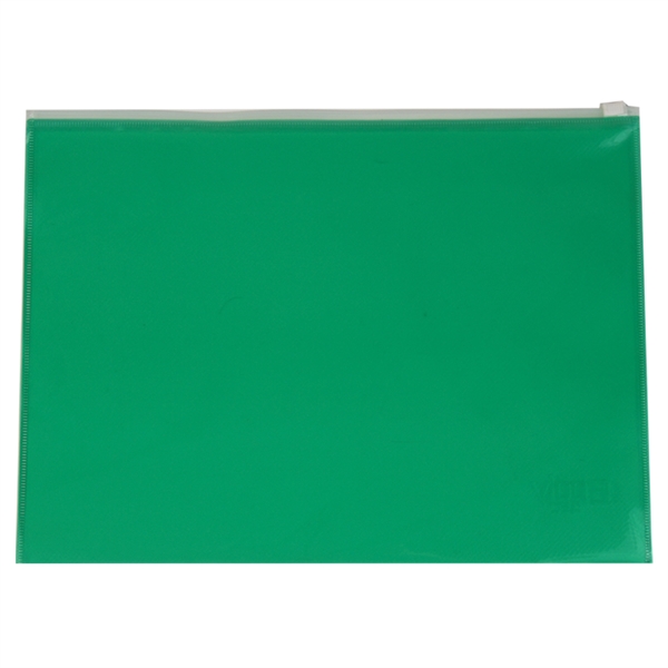12 3/4" x 9 1/2" ribbed translucent polypropylene zip envelope with... from ASI 52541 Epoly Corp
