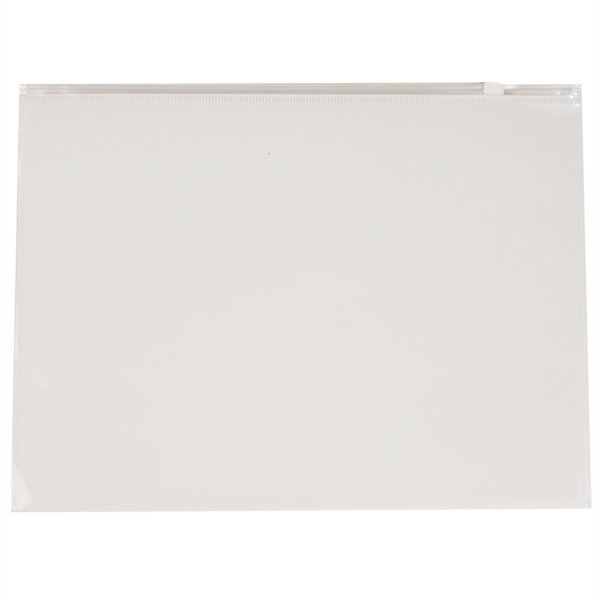 12 3/4" x 9 1/2" ribbed translucent polypropylene zip envelope with... from ASI 52541 Epoly Corp