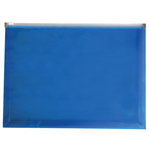 12 3/4" x 9 1/2" smooth translucent polypropylene zip envelope with... from ASI 52541 Epoly Corp
