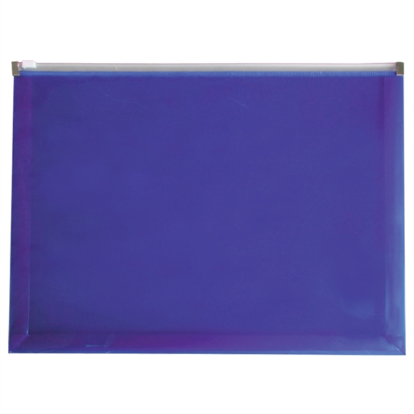 12 3/4" x 9 1/2" smooth translucent polypropylene zip envelope with... from ASI 52541 Epoly Corp