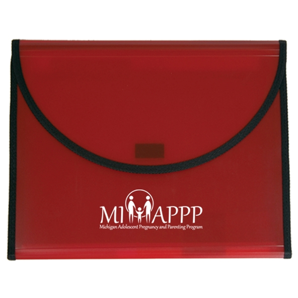 Refillable pad holder with a five-pocket file, 3" x 5" pocket,... from ASI 52541 Epoly Corp