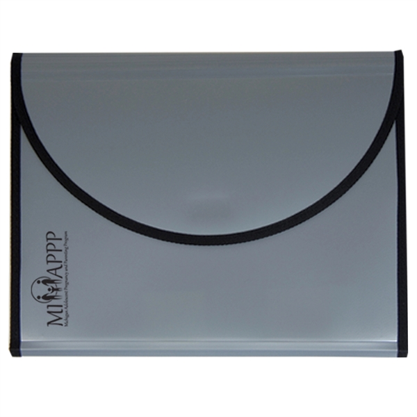 Refillable pad holder with a five-pocket file, 3" x 5" pocket,... from ASI 52541 Epoly Corp