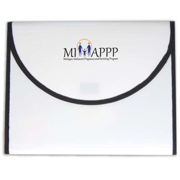 Refillable pad holder with a five-pocket file, 3" x 5" pocket,... from ASI 52541 Epoly Corp