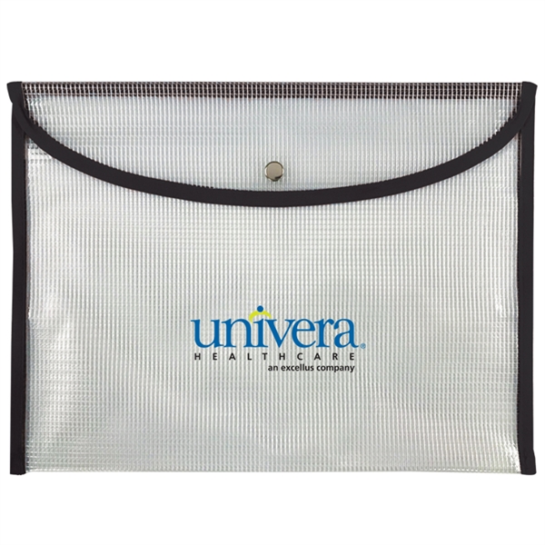 Customizable document holder with snap closure.... from ASI 52541 Epoly Corp