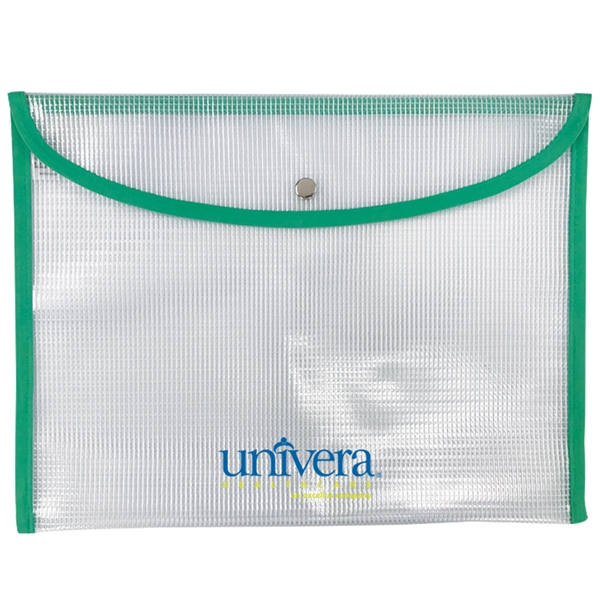 Customizable document holder with snap closure.... from ASI 52541 Epoly Corp