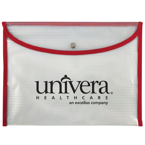 Customizable document holder with snap closure.... from ASI 52541 Epoly Corp