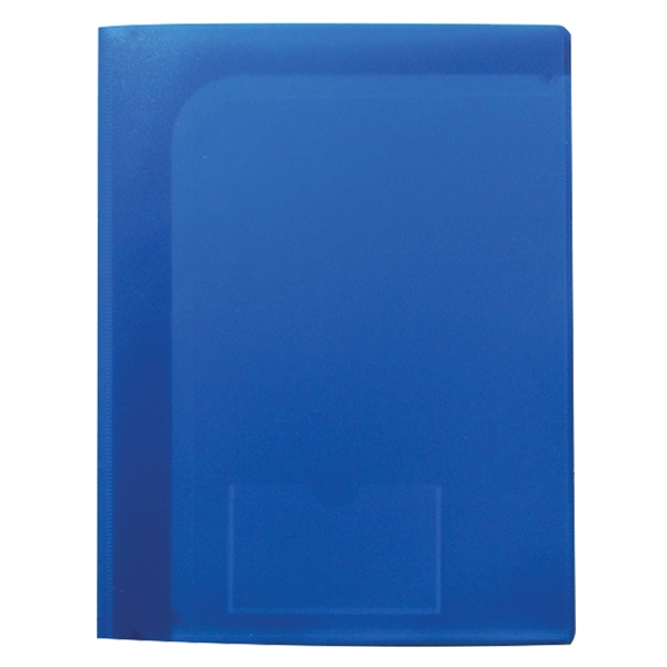 9 1/4" x 12" x 1/4" polypropylene folder with six full-size... from ASI 52541 Epoly Corp