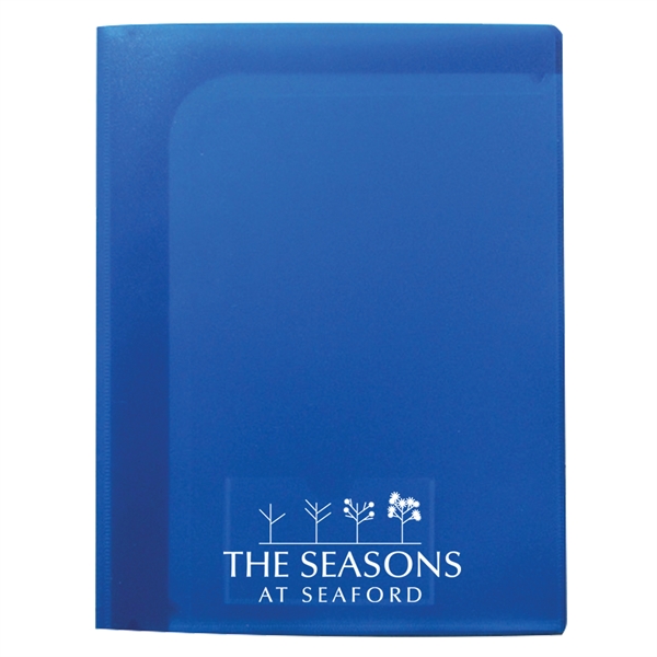 9 1/4" x 12" x 1/4" polypropylene folder with six full-size... from ASI 52541 Epoly Corp