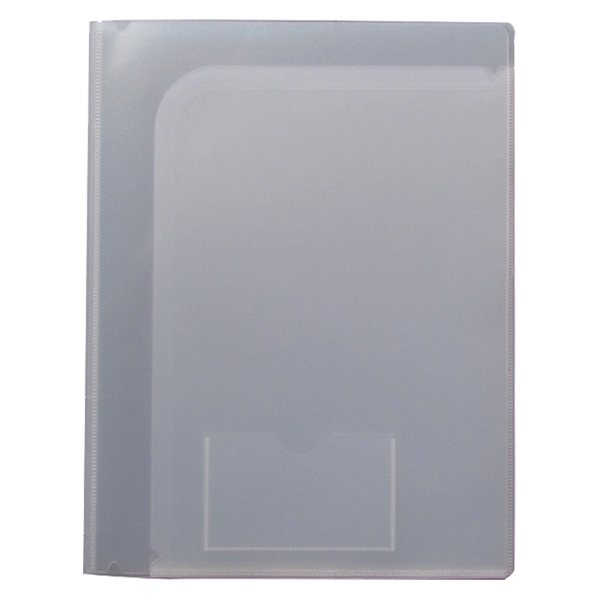 9 1/4" x 12" x 1/4" polypropylene folder with six full-size... from ASI 52541 Epoly Corp