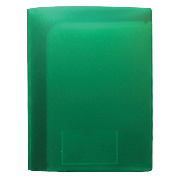 9 1/4" x 12" x 1/4" polypropylene folder with six full-size... from ASI 52541 Epoly Corp