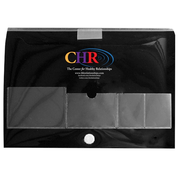 Registration case with badge and business card holders and pockets in... from ASI 52541 Epoly Corp