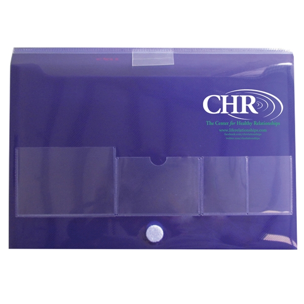 Registration case with badge and business card holders and pockets in... from ASI 52541 Epoly Corp