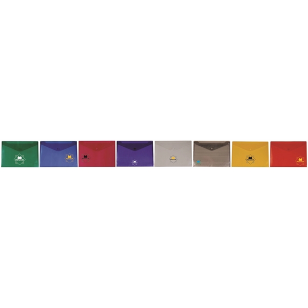 13 1/8" x 9 1/4" polypropylene metallic snap style envelope in... from ASI 52541 Epoly Corp