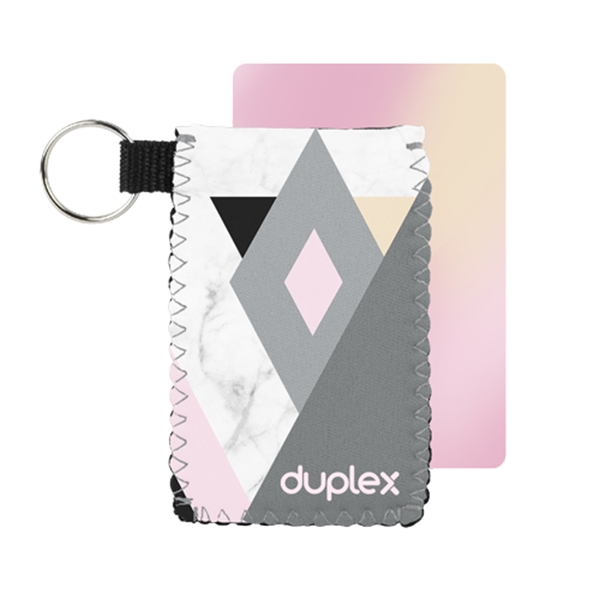 Neoprene holder w/colored stitching for your credit cards. Includes a 4CP... from ASI 74710 Numo / NUMO