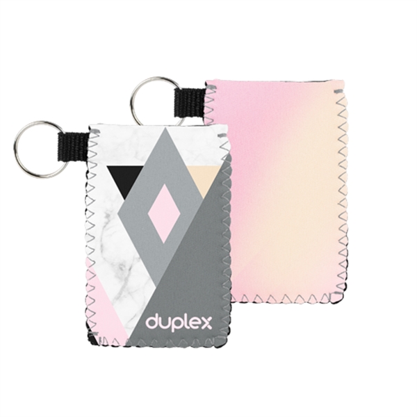 Neoprene holder w/colored stitching for your credit cards. Includes a 4CP... from ASI 74710 Numo / NUMO