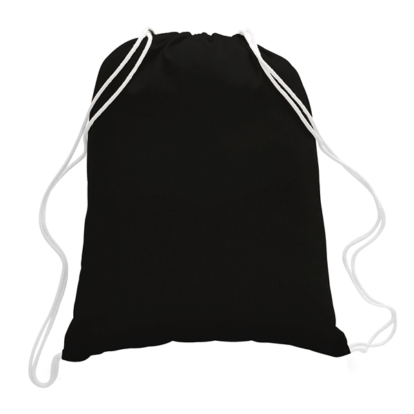 100% cotton sports backpack that measures 14" x 18" with a... from ASI 90160 Suntex Industries