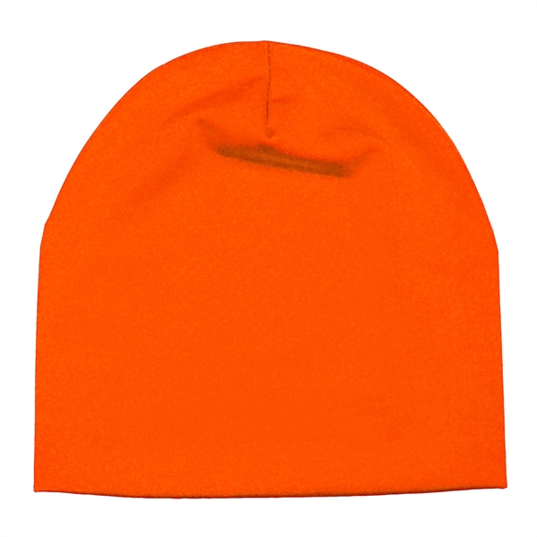 Beanie caps made of a lightweight 95% polyester/5% spandex blend that... from ASI 90160 Suntex Industries