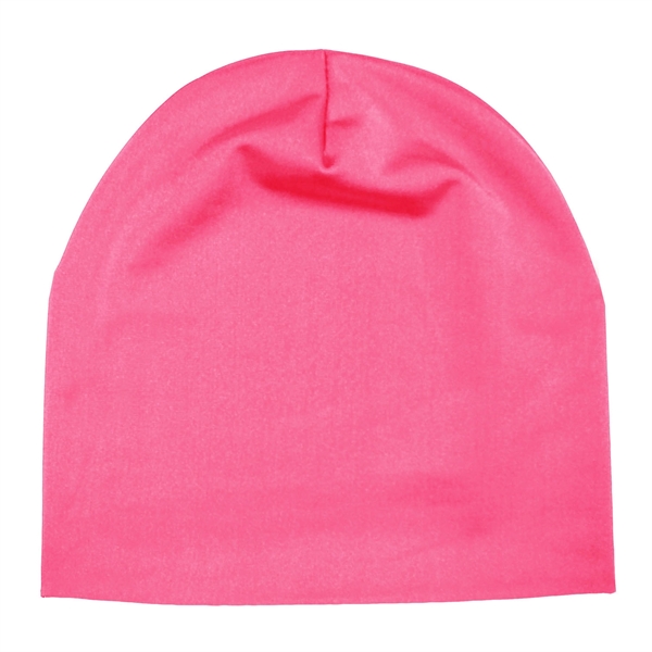 Beanie caps made of a lightweight 95% polyester/5% spandex blend that... from ASI 90160 Suntex Industries