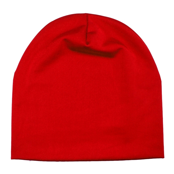 Beanie caps made of a lightweight 95% polyester/5% spandex blend that... from ASI 90160 Suntex Industries
